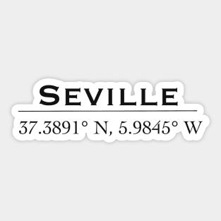 Seville coordinate Sticker